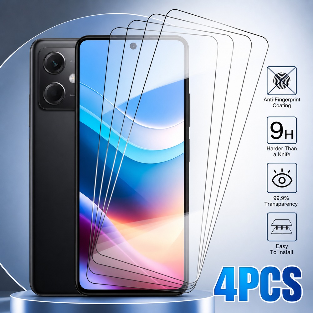 Realme C67 - 4 Stück Panzerglas für Realme C12